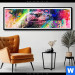Poster Abstrakter Leguan Panorama Produktvorschau mit dem Bild Abstrakter Leguan im Format Panorama.