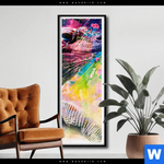 Poster Abstrakter Leguan Schmal Produktvorschau mit dem Bild Abstrakter Leguan im Format Schmal.