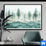 Poster Abstrakter Wald Querformat Produktvorschau mit dem Bild Abstrakter Wald im Format Querformat.