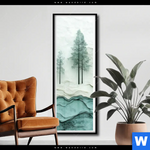 Poster Abstrakter Wald Schmal Produktvorschau mit dem Bild Abstrakter Wald im Format Schmal.