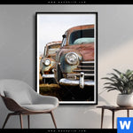 Poster Alte Rostige Autos Hochformat Produktvorschau mit dem Bild Alte rostige Autos im Format Hochformat.