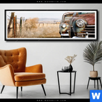 Poster Alte Rostige Autos Panorama Produktvorschau mit dem Bild Alte rostige Autos im Format Panorama.