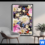 Poster Aquarell Von Wilden Blumen Hochformat Produktvorschau mit dem Bild Aquarell von wilden Blumen im Format Hochformat.