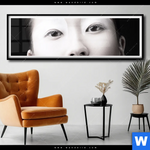 Poster Asiatische Schoenheit Panorama Produktvorschau mit dem Bild Asiatische Schönheit im Format Panorama.