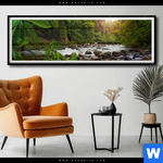 Poster Asiatischer Tropischer Dschungel Panorama Produktvorschau mit dem Bild Asiatischer tropischer Dschungel im Format Panorama.