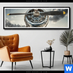 Poster Bereit Zum Abheben Panorama Produktvorschau mit dem Bild Bereit zum Abheben im Format Panorama.