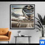 Poster Bereit Zum Abheben Quadrat Produktvorschau mit dem Bild Bereit zum Abheben im Format Quadrat.