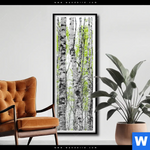 Poster Birkenwald Schmal Produktvorschau mit dem Bild Birkenwald im Format Schmal.