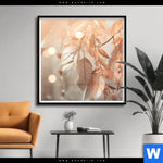 Poster Blaetter Im Sonnenlicht Quadrat Produktvorschau mit dem Bild Blätter im Sonnenlicht im Format Quadrat.