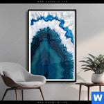 Poster Blauer Achat Hochformat Produktvorschau mit dem Bild Blauer Achat im Format Hochformat.