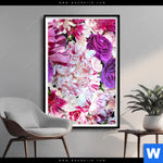 Poster Bluehende Pfingstrosen Hochformat Produktvorschau mit dem Bild Blühende Pfingstrosen im Format Hochformat.