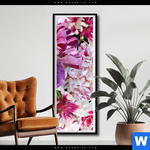 Poster Bluehende Pfingstrosen Schmal Produktvorschau mit dem Bild Blühende Pfingstrosen im Format Schmal.