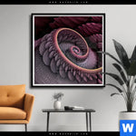Poster Blueten Spirale Quadrat Produktvorschau mit dem Bild Blüten Spirale im Format Quadrat.