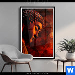 Poster Bronze Zen Buddha Hochformat Produktvorschau mit dem Bild Bronze Zen Buddha im Format Hochformat.