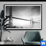 Poster Bruecke Am Weiten Meer Querformat Produktvorschau mit dem Bild Brücke am weiten Meer im Format Querformat.