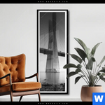 Poster Bruecke Am Weiten Meer Schmal Produktvorschau mit dem Bild Brücke am weiten Meer im Format Schmal.