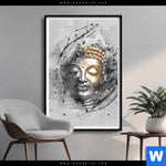 Poster Buddha Grunge Stil Hochformat Produktvorschau mit dem Bild Buddha - Grunge-Stil im Format Hochformat.