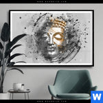 Poster Buddha Grunge Stil Querformat Produktvorschau mit dem Bild Buddha - Grunge-Stil im Format Querformat.