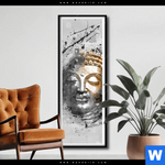 Poster Buddha Grunge Stil Schmal Produktvorschau mit dem Bild Buddha - Grunge-Stil im Format Schmal.