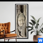 Poster Buddha In Baumwurzeln Schmal Produktvorschau mit dem Bild Buddha in Baumwurzeln im Format Schmal.