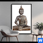 Poster Buddha In Lotus Pose No 2 Hochformat Produktvorschau mit dem Bild Buddha in Lotus Pose No. 2 im Format Hochformat.