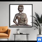 Poster Buddha In Lotus Pose No 2 Quadrat Produktvorschau mit dem Bild Buddha in Lotus Pose No. 2 im Format Quadrat.