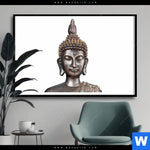 Poster Buddha In Lotus Pose No 2 Querformat Produktvorschau mit dem Bild Buddha in Lotus Pose No. 2 im Format Querformat.