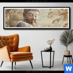 Poster Buddha Stille Des Seins Panorama Produktvorschau mit dem Bild Buddha - Stille des Seins im Format Panorama.