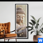 Poster Buddha Stille Des Seins Schmal Produktvorschau mit dem Bild Buddha - Stille des Seins im Format Schmal.