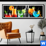 Poster Bunte Cocktailtraeume Panorama Produktvorschau mit dem Bild Bunte Cocktailträume im Format Panorama.