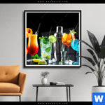 Poster Bunte Cocktailtraeume Quadrat Produktvorschau mit dem Bild Bunte Cocktailträume im Format Quadrat.