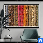 Poster Bunte Gewuerze Querformat Produktvorschau mit dem Bild Bunte Gewürze im Format Querformat.