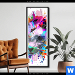 Poster Bunte Sphynx Weiss Schmal Produktvorschau mit dem Bild Bunte Sphynx Weiß im Format Schmal.