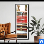 Poster Bunte Vintage Oldtimer Schmal Produktvorschau mit dem Bild Bunte vintage Oldtimer im Format Schmal.