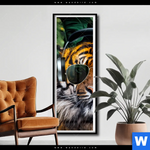 Poster Cooler Tiger Schmal Produktvorschau mit dem Bild Cooler Tiger im Format Schmal.