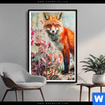 Poster Der Fuchs Abstrakte Natur Hochformat Produktvorschau mit dem Bild Der Fuchs - Abstrakte Natur im Format Hochformat.