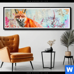Poster Der Fuchs Abstrakte Natur Panorama Produktvorschau mit dem Bild Der Fuchs - Abstrakte Natur im Format Panorama.