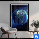 Poster Die Erde Hochformat Produktvorschau mit dem Bild Die Erde im Format Hochformat.