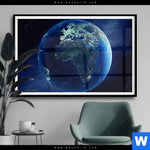Poster Die Erde Querformat Produktvorschau mit dem Bild Die Erde im Format Querformat.