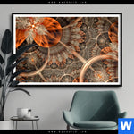 Poster Digitale Blumen No 2 Querformat Produktvorschau mit dem Bild Digitale Blumen No.2 im Format Querformat.