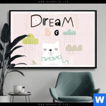 Poster Dream Big Eisbaer Querformat Produktvorschau mit dem Bild Dream Big Eisbär im Format Querformat.