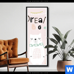 Poster Dream Big Eisbaer Schmal Produktvorschau mit dem Bild Dream Big Eisbär im Format Schmal.