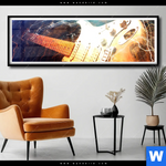 Poster E Gitarre Panorama Produktvorschau mit dem Bild E-Gitarre im Format Panorama.