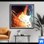 Poster E Gitarre Quadrat Produktvorschau mit dem Bild E-Gitarre im Format Quadrat.
