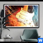 Poster E Gitarre Querformat Produktvorschau mit dem Bild E-Gitarre im Format Querformat.
