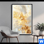 Poster Edle Farbexplosion Gold Hochformat Produktvorschau mit dem Bild Edle Farbexplosion Gold im Format Hochformat.
