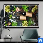 Poster Edle Weine Geniessen Querformat Produktvorschau mit dem Bild Edle Weine genießen im Format Querformat.