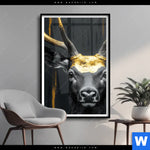 Poster Edler Hirsch In Fokus Hochformat Produktvorschau mit dem Bild Edler Hirsch in Fokus im Format Hochformat.