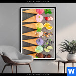 Poster Eisgenuss In Perfektion Hochformat Produktvorschau mit dem Bild Eisgenuss in Perfektion im Format Hochformat.