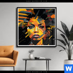 Poster Erzoernte Frau Quadrat Produktvorschau mit dem Bild Erzörnte Frau im Format Quadrat.